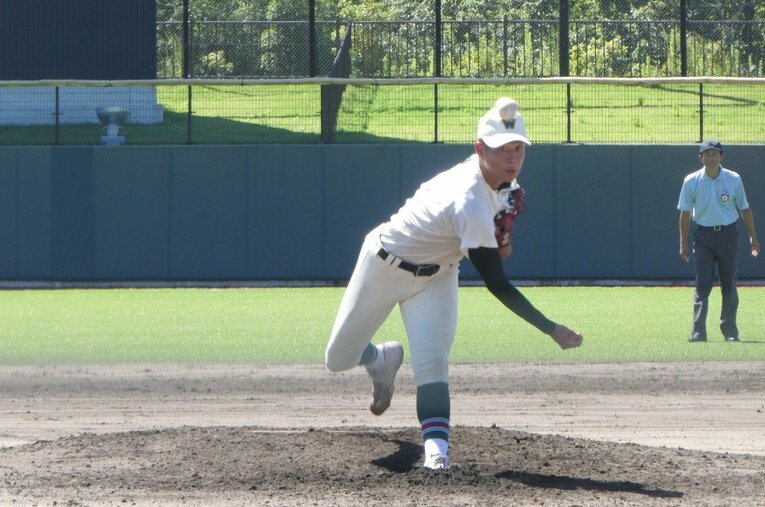 市立和歌山高校3年・小園健太 ／ photograph by Noriko Yonemushi