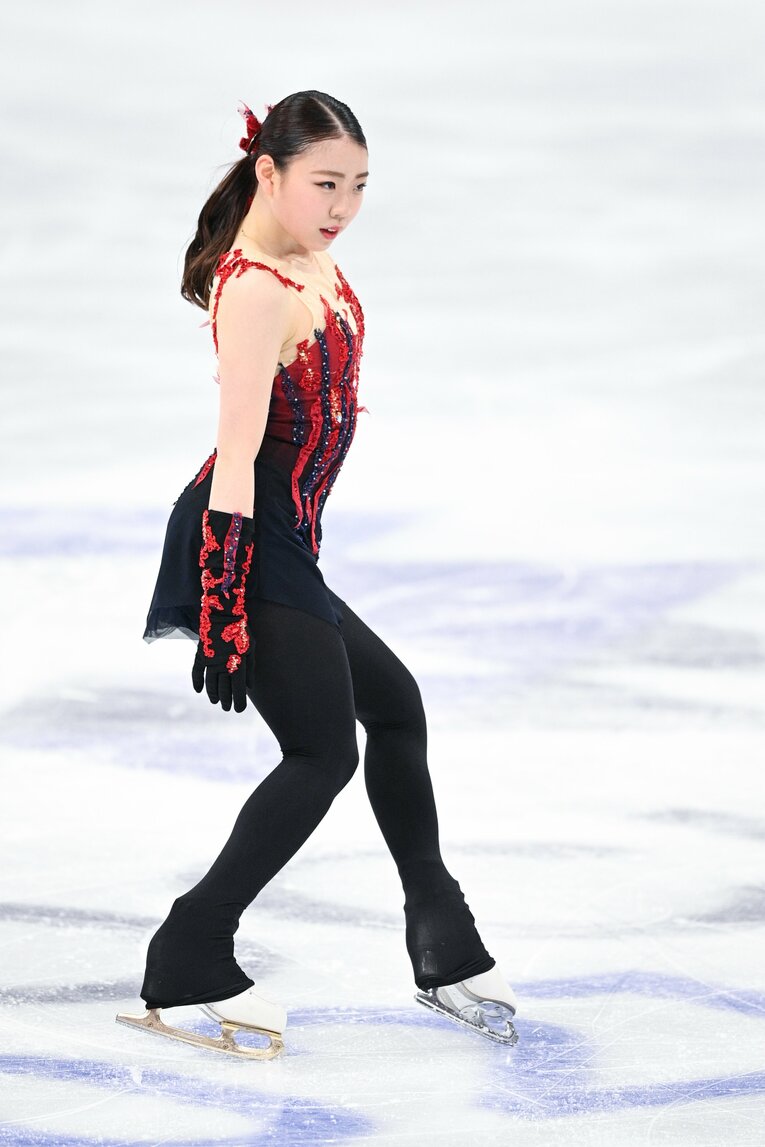 2021年3月、世界選手権SP　©Asami Enomoto