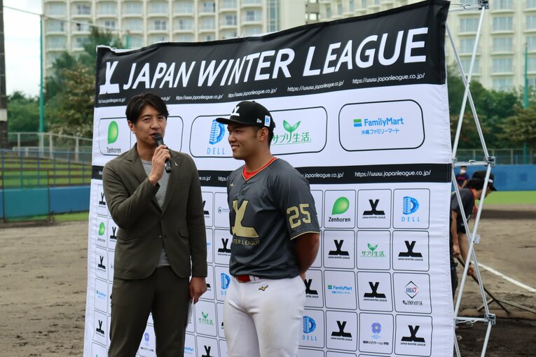 開幕戦は田中大貴アナがMCをつとめた　©Kou Hiroo