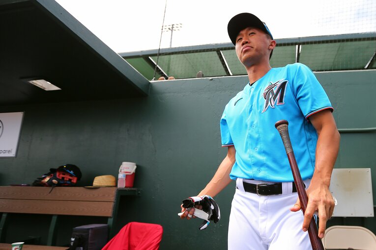 マーリンズ傘下時代　©Getty Images