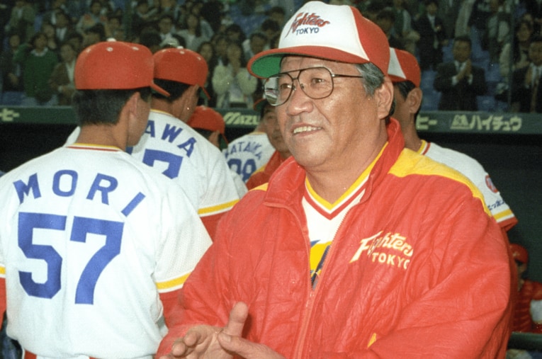 1992年シーズン、日本ハムを指揮した土橋正幸監督 ／ photograph by Sankei Shimbun