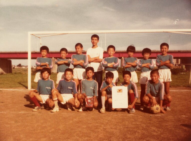 神奈川クラブ時代の菊原志郎（前列左から2人目、写真：本人提供）