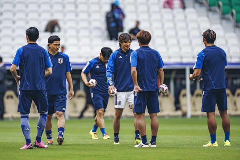 バーレーン戦当日の伊東純也　©Kiichi Matsumoto