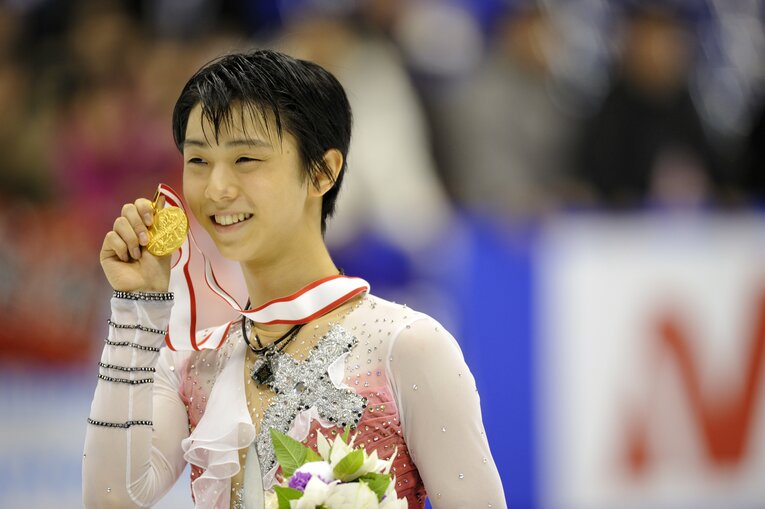 2012年12月には日本選手権で初優勝した羽生　©Takuya Sugiyama