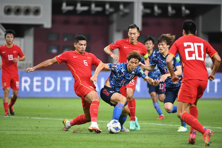 8月下旬からドーハに入り準備をしてきた中国だったが、その練度は高くなかった　©JFA