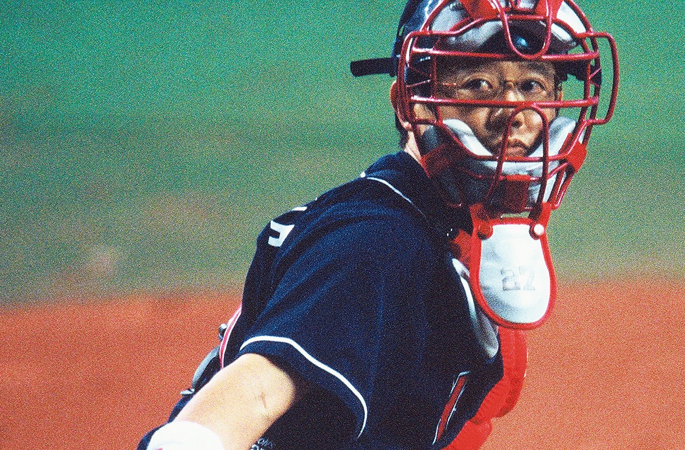 東京ヤクルトスワローズ 27 古田敦也'00実使用 直筆サイン入りキャッチ