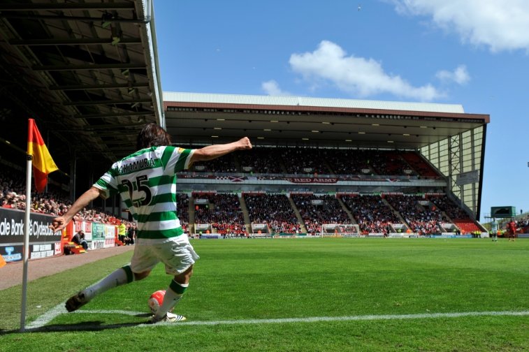 セルティック時代の中村俊輔　©Sports Graphic Number