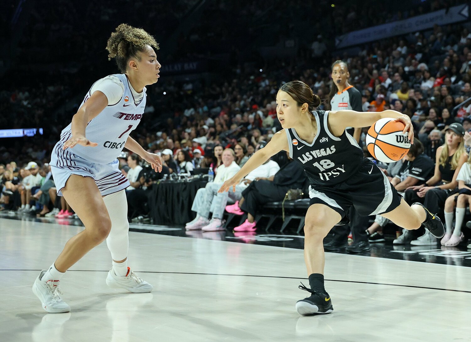 WNBAラスベガス・エーシズに加入した山本麻衣(26歳)©︎Ethan Miller/Getty Images