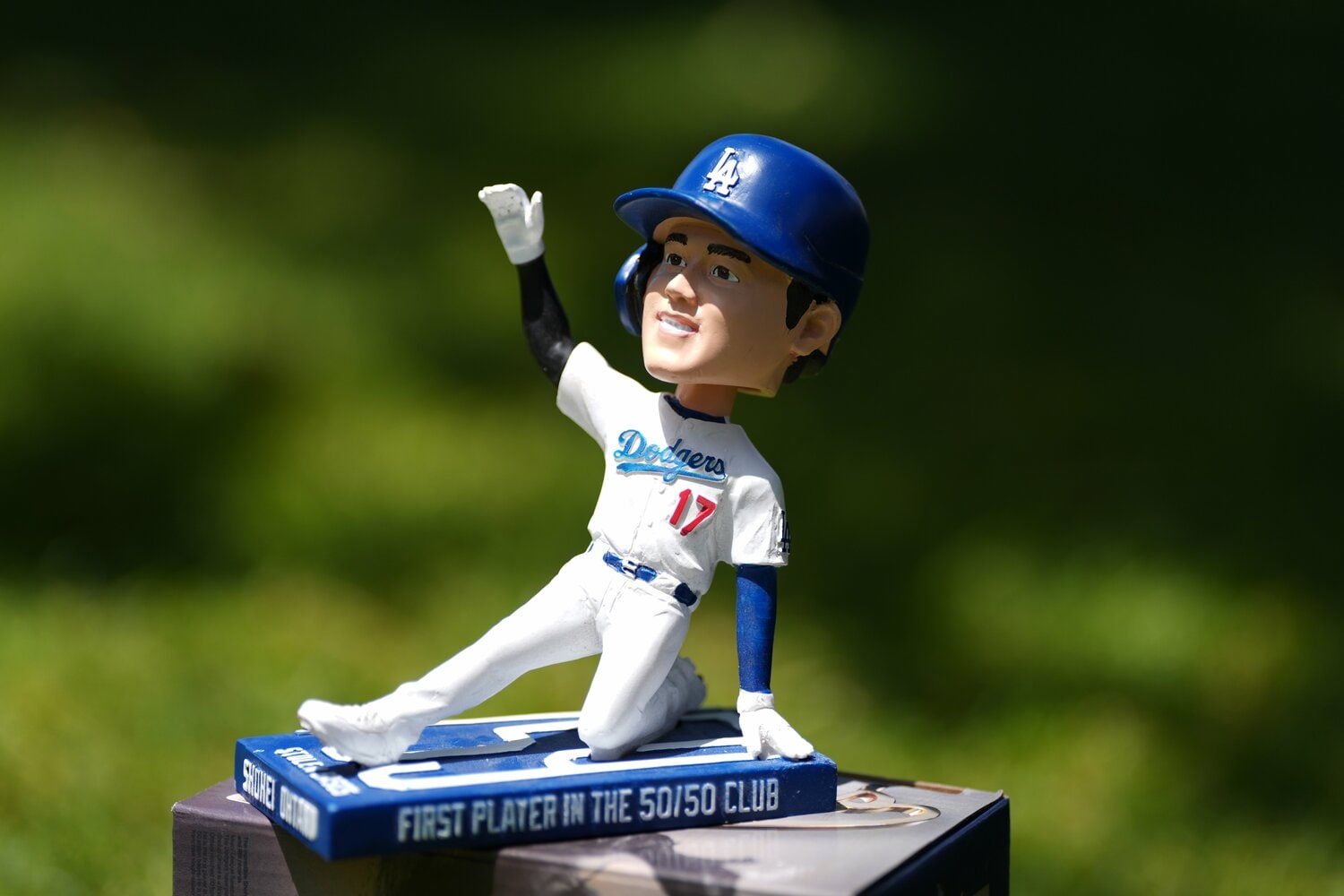 5月15日に配られた大谷の「50-50」を記念したボブルヘッド ©︎Shizuka Minami