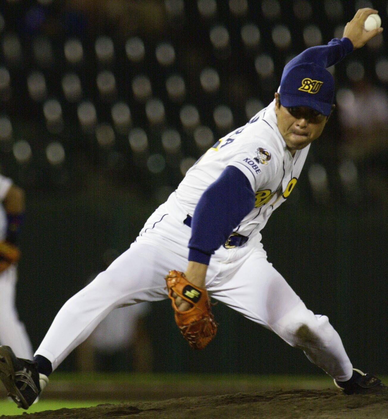 現役時代の田村勤。阪神、オリックスで活躍し、2002年秋に現役を引退した ©JIJI PRESS