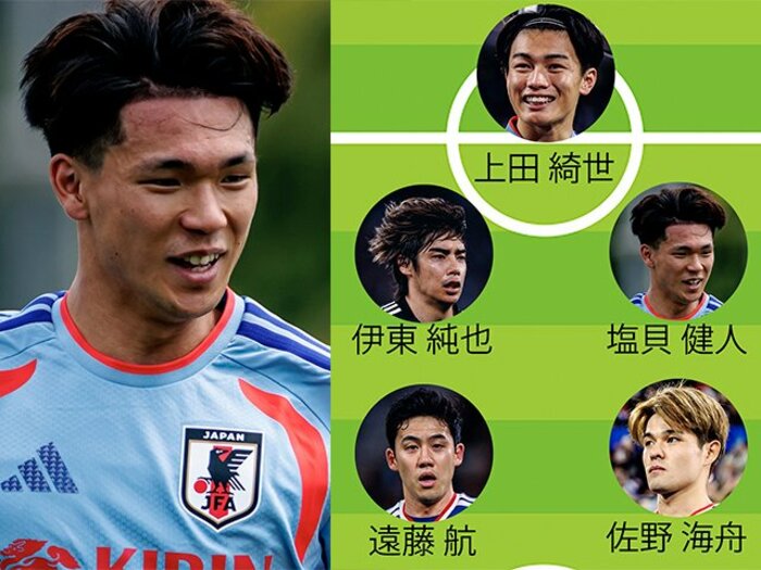 日本代表vsアイスランド戦スタメン予想＋3大テーマ…“代表キャップわずか1”でW杯選出21歳FWの目標は「W杯得点王」塩貝健人の威勢は必見だ＜Number Web＞ photograph by Kiichi Matsumoto