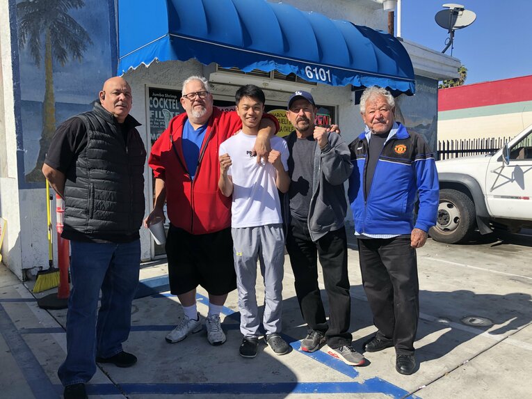 ルディやロドルフォさんは中谷潤人にとって「アメリカでの家族」となった　©Yuriko Miyata