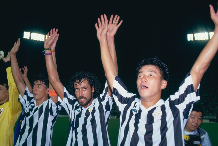 井原正巳・ラモス璃偉・中山雅史　©Takao Yamada