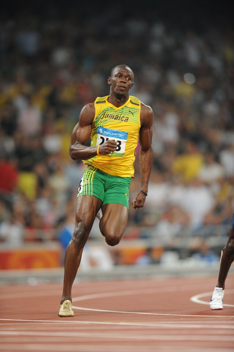 北京五輪の男子200m決勝　©JMPA