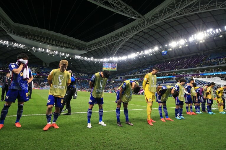 クロアチア戦の試合後　©Kazuo Fukuchi/JMPA