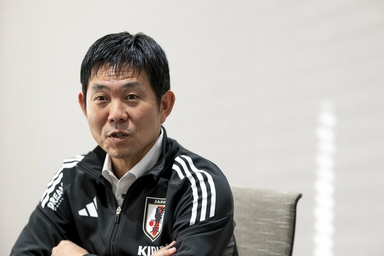 ブラジル戦を振り返る森保監督　©Asami Enomoto