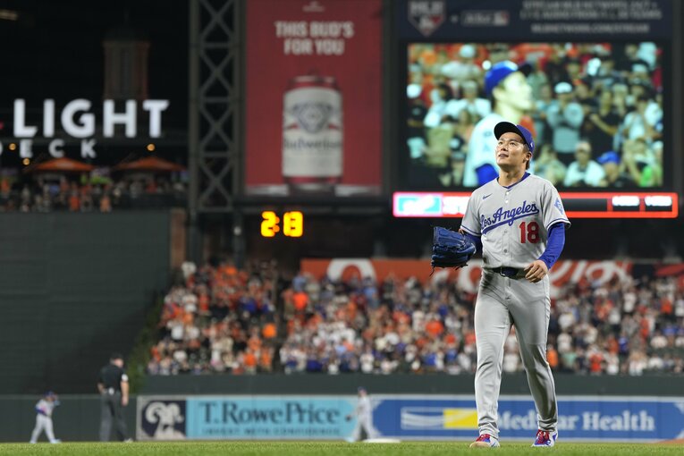 悔しさを滲ませながらも、充実した表情でマウンドを降りる山本由伸　©︎Getty Images