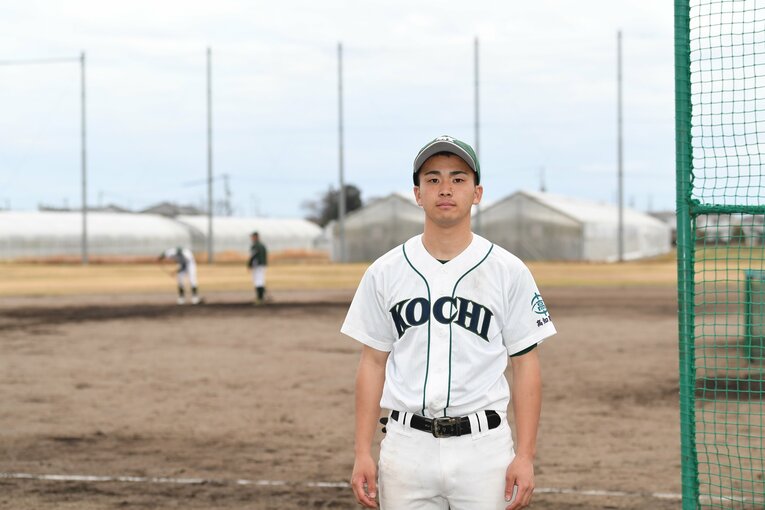 高知農の主将、杉本仁 ©Kota Inoue