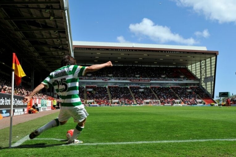 セルティック時代の中村俊輔　©Sports Graphic Number