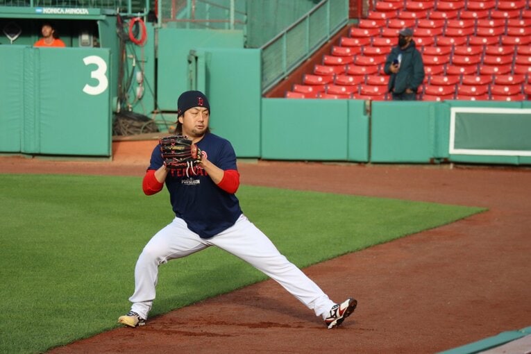 レッドソックス時代の澤村　©Yuki Yamada