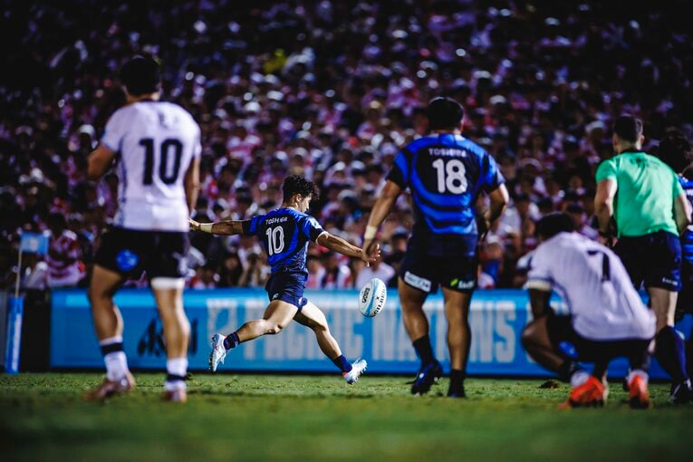 難敵フィジーを相手に劇的な逆転勝利を収めたフィジー戦　©Kiichi Matsumoto