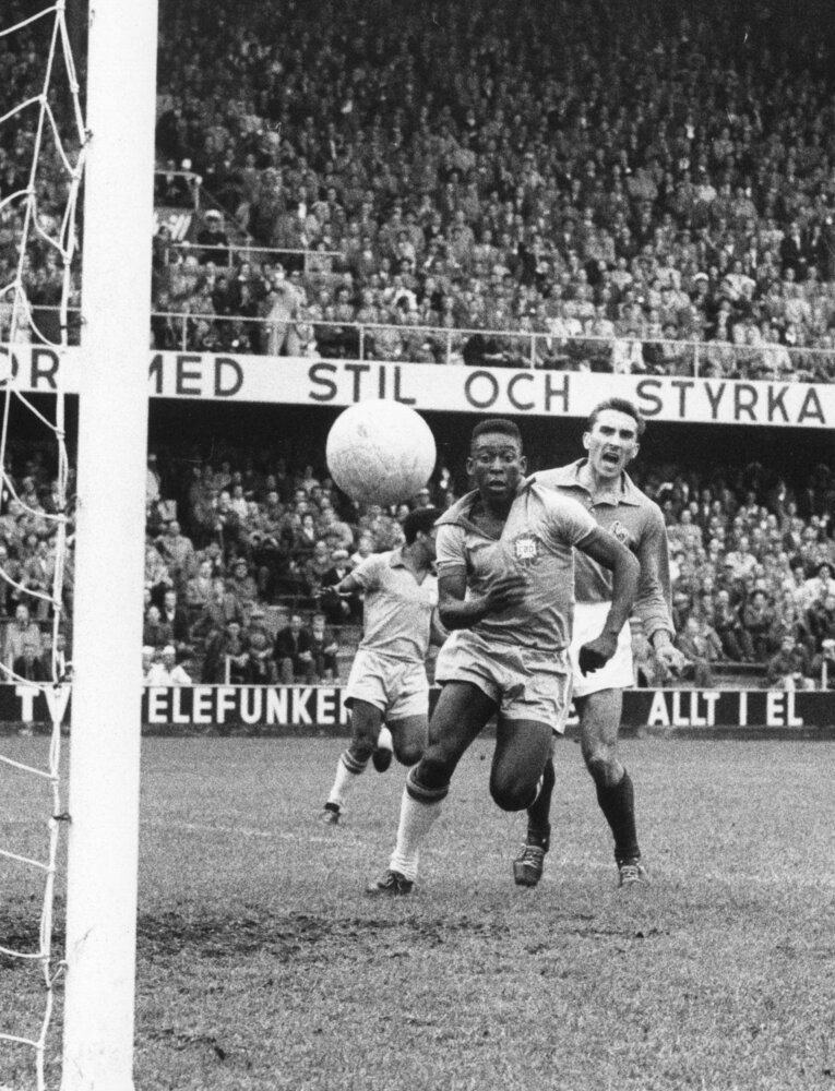1958年W杯時のペレ　©Getty Images