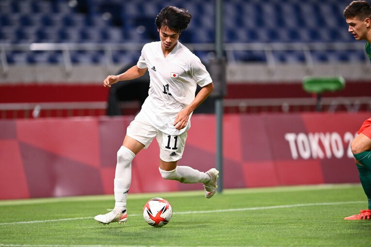 東京五輪メキシコ戦でのゴール（14／15）　©Takuya Kaneko/JMPA