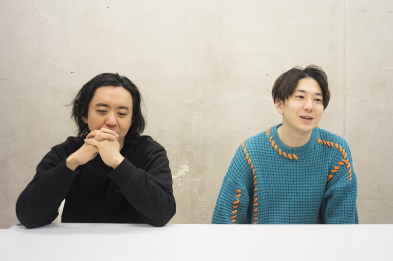 結成5年で初めてのM-1決勝だったダイヤモンド。野澤輸出（ネタ作り担当、写真左）と小野竜輔。吉本興業所属