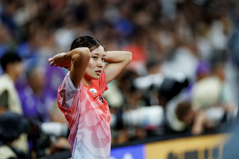 東京世界陸上での高橋。今季の不調を大舞台で払拭して見せた　©Kiichi Matsumoto