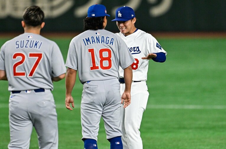 山本、今永ともにNPB時代以上の高額年俸となった　©Nanae Suzuki