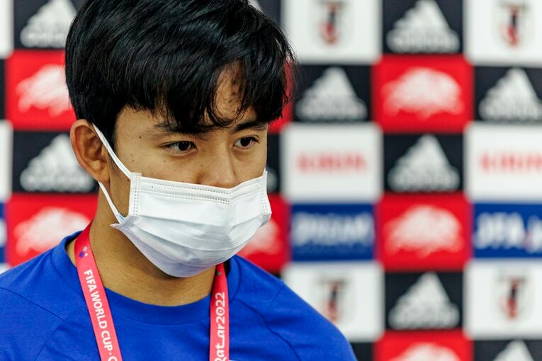 久保建英は体調不良でクロアチア戦を欠場。初めてのW杯は不完全燃焼に終わった　©Kiichi Matsumoto/JMPA