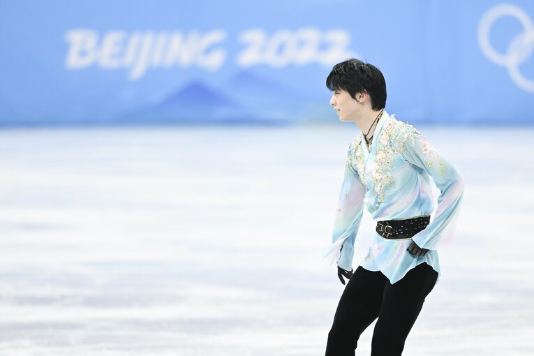 北京五輪フリー『天と地と』、演技終了直後　©Asami Enomoto/JMPA