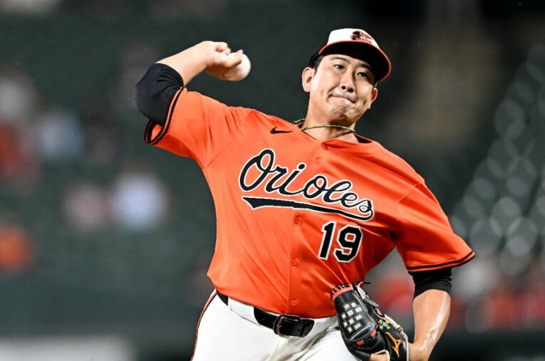 安定した投球を続けている菅野 ／ photograph by Getty Images