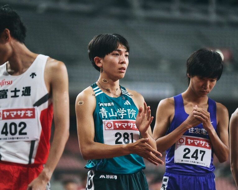 6月の日本選手権5000ｍでの鶴川　©Yuki Suenaga