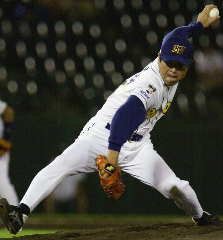 現役時代の田村勤。阪神、オリックスで活躍し、2002年秋に現役を引退した ©JIJI PRESS