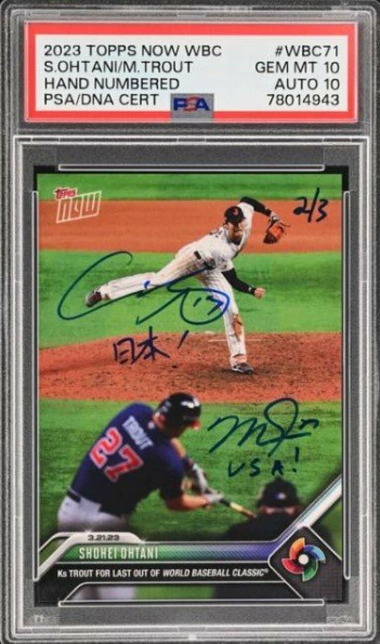 トラウトがアップしたカードの写真　※トラウトのXより