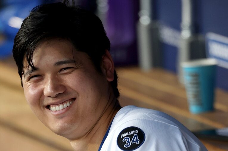 写真も動画も……大谷翔平はスター性にあふれている ／ photograph by Katelyn Mulcahy/Getty Images