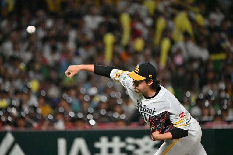 かつてボディビルダーを目指していた“怪物守護神”…杉山一樹のフォーム（最速160キロ超え／2024年）　©Hideki Sugiyama