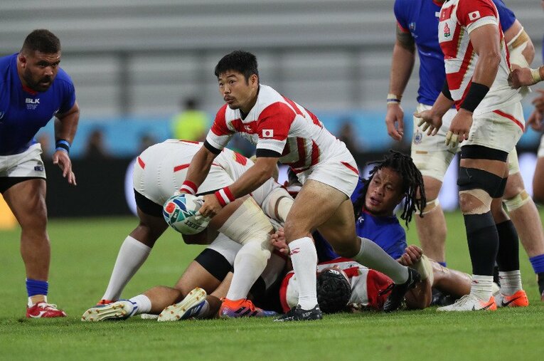 田中史朗／サモア戦 ／ photograph by Naoya Sanuki