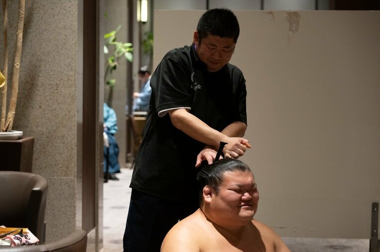 越ノ龍（45歳）断髪式【追加写真】　©Miki Fukano