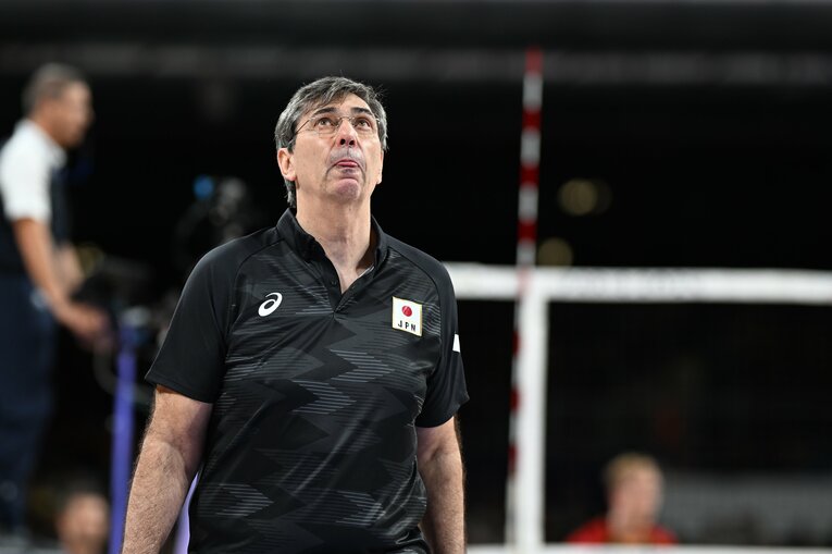 フィリップ・ブラン監督（パリ五輪 ドイツ戦）©︎Naoya Sanuki/JMPA