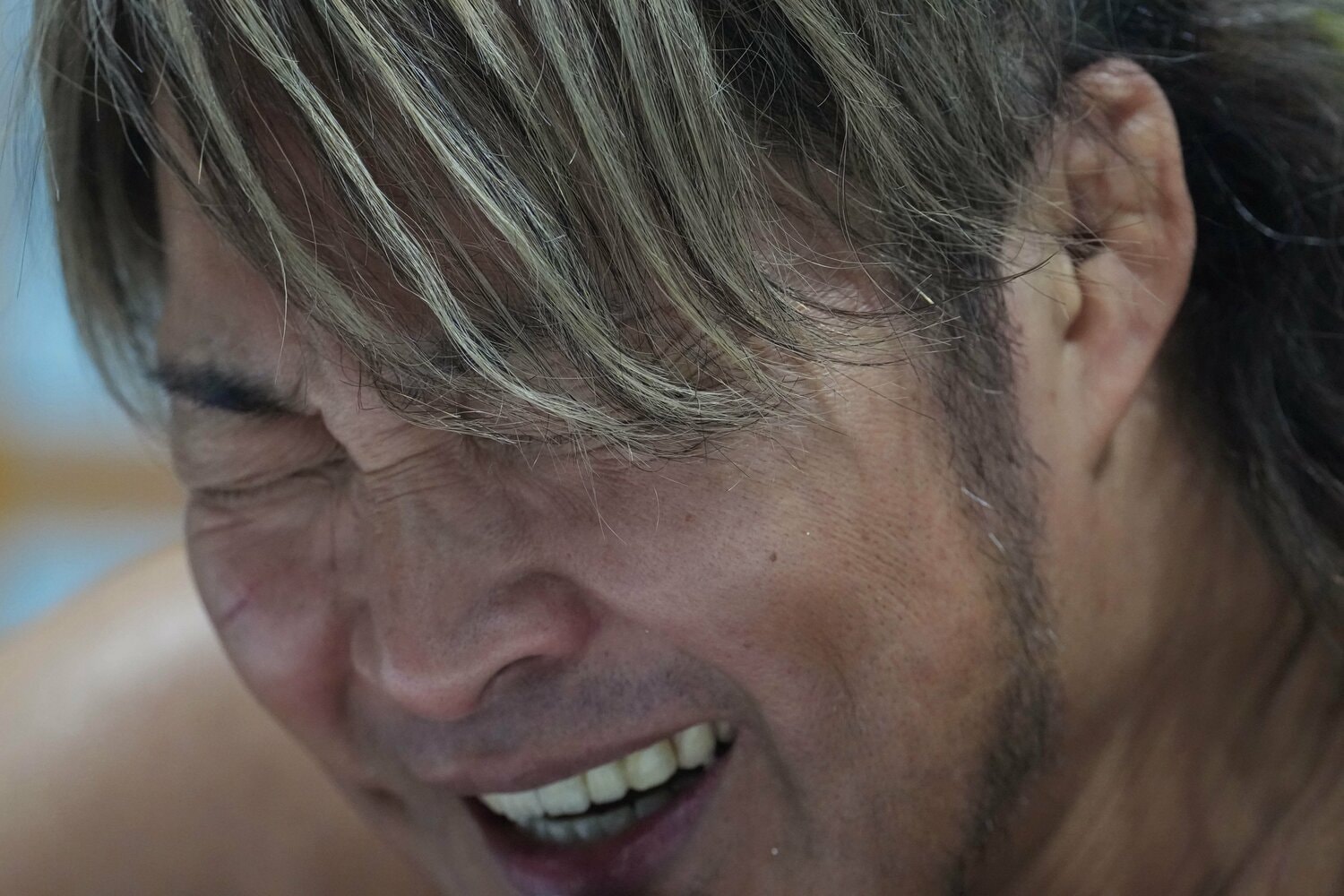 「ああ、疲れた」と棚橋弘至が言った　©Essei Hara