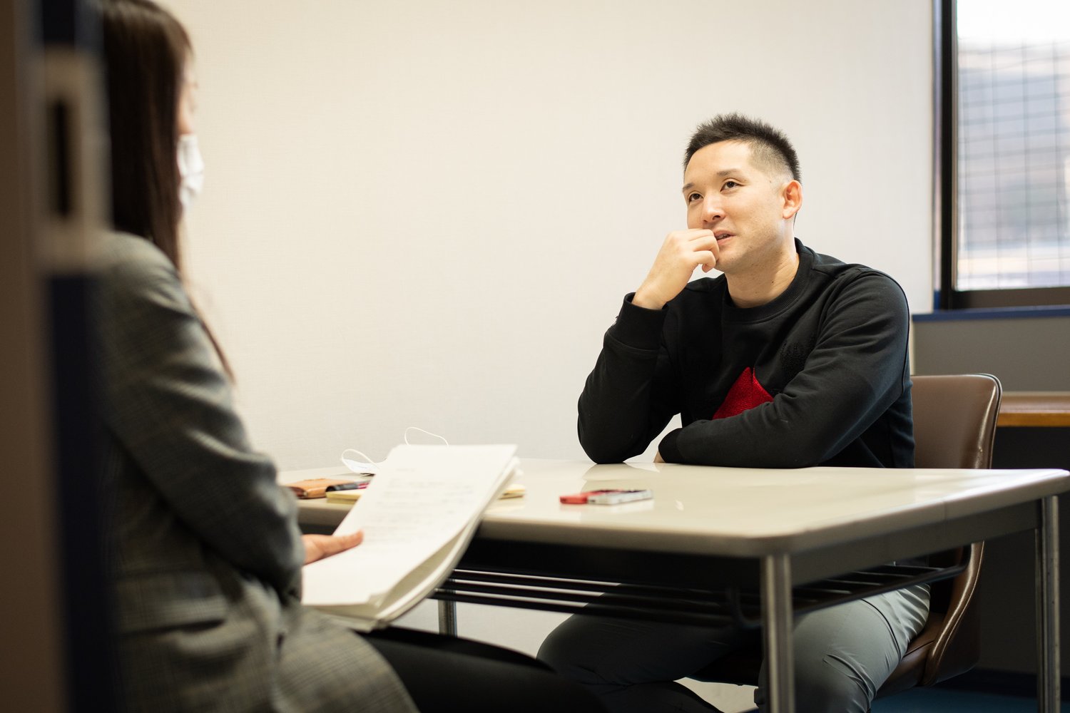 「野球を楽しくやっているだけ」と飾らない姿勢を貫く杉谷 ©︎Nanae Suzuki