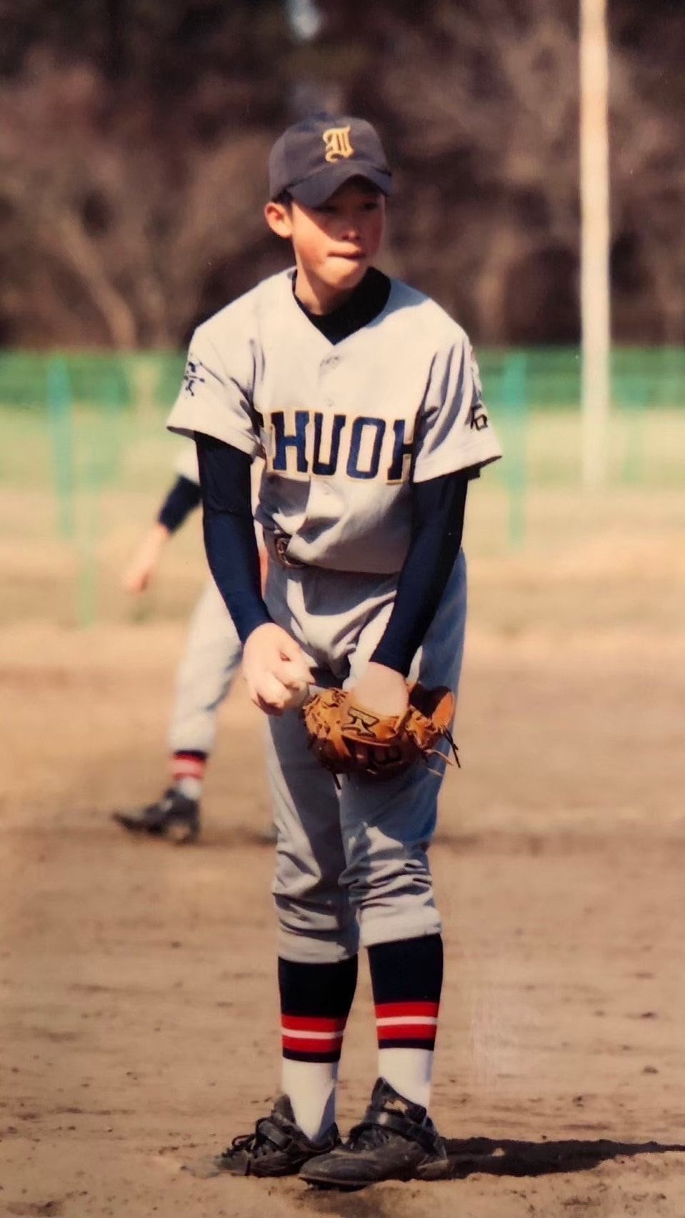中学時代、それまで補欠だったが、最後の大会でチャンスが巡ってくる。当時の岡野祐一郎（写真=本人提供）