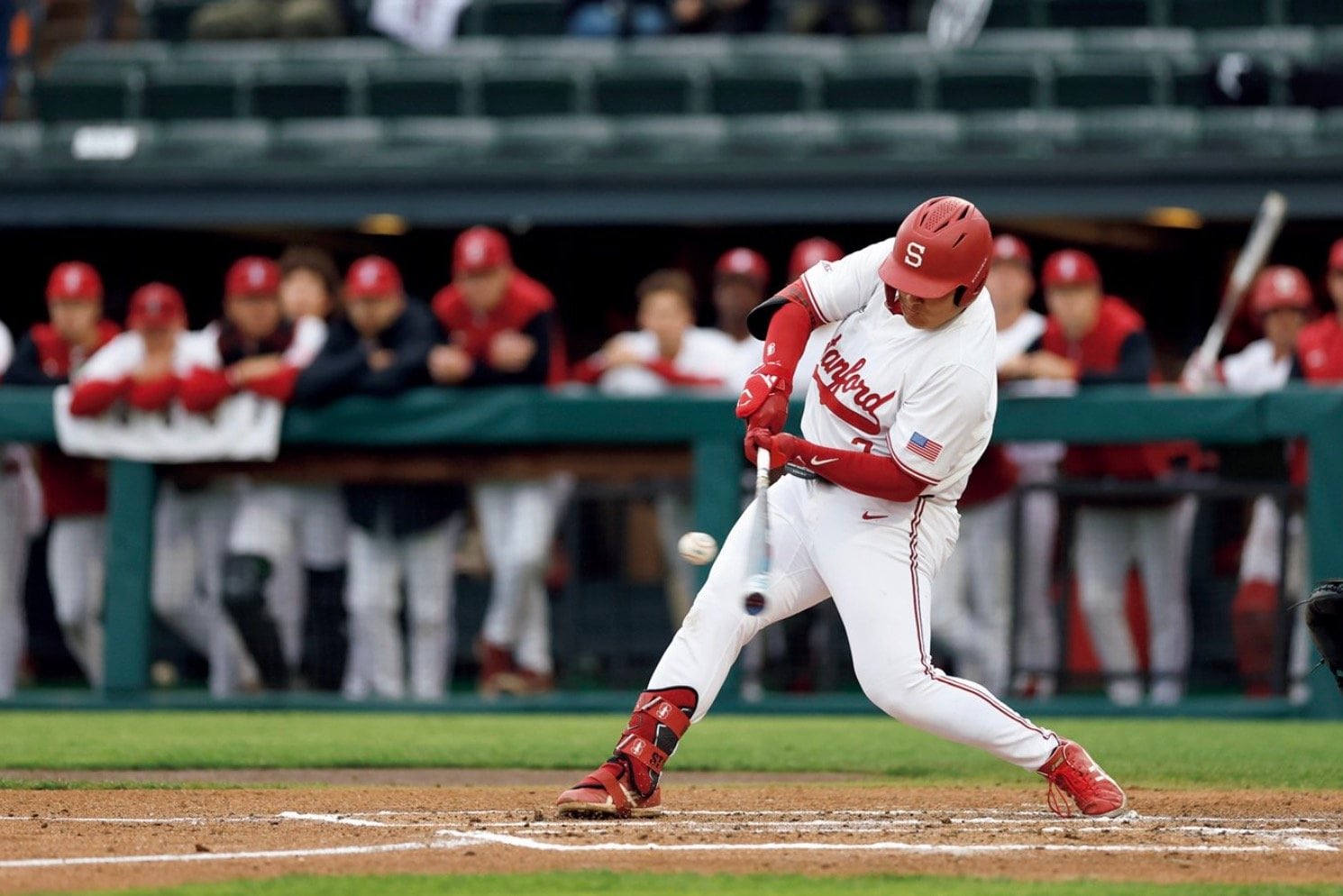 スタンフォード大での最初のシーズンは全52試合に出場し、打率.269、7本塁打の成績だった　©Yukihito Taguchi