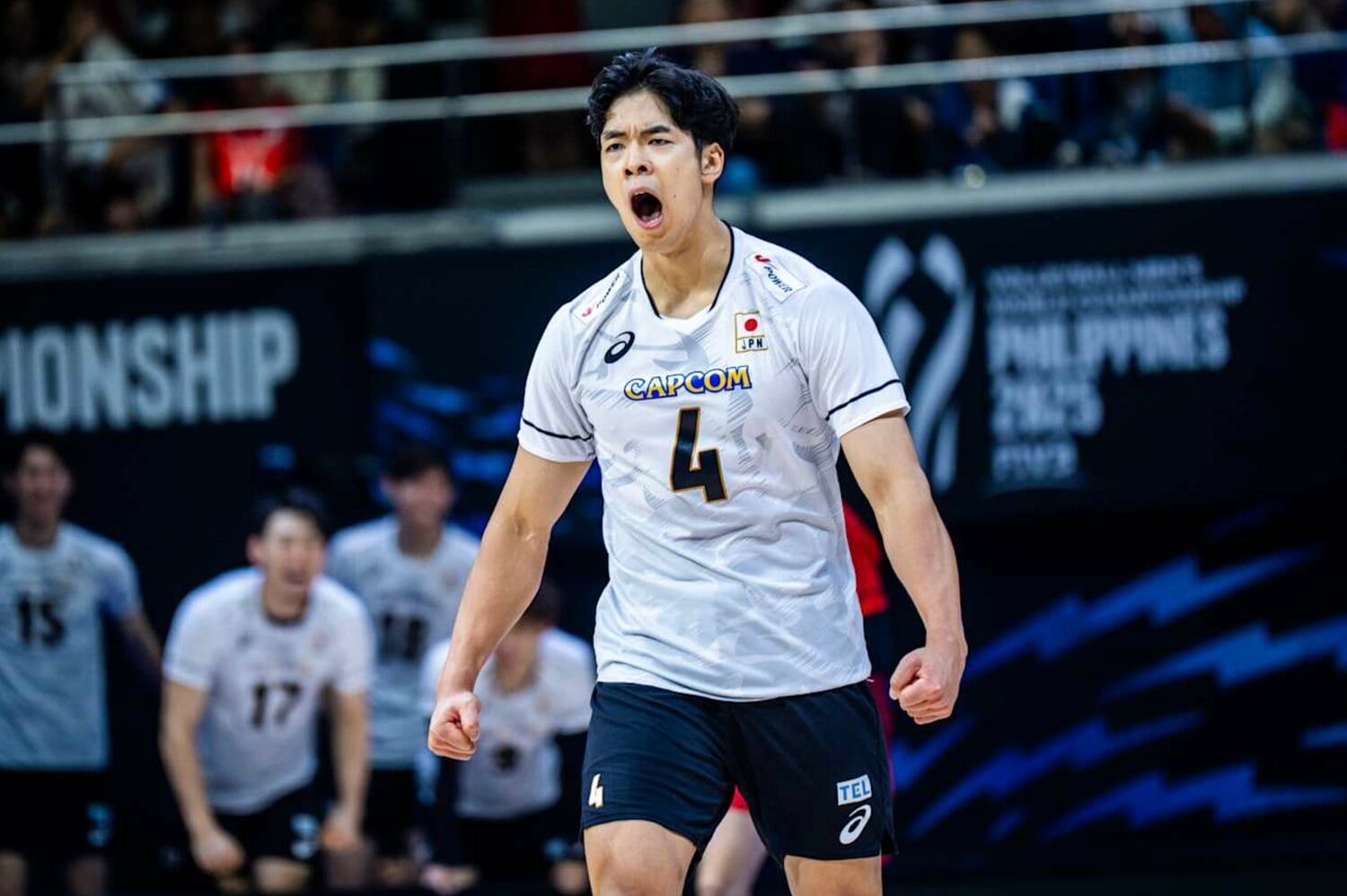 チームを鼓舞するプレーや振る舞いも目立った宮浦健人 ©︎Volleyball World