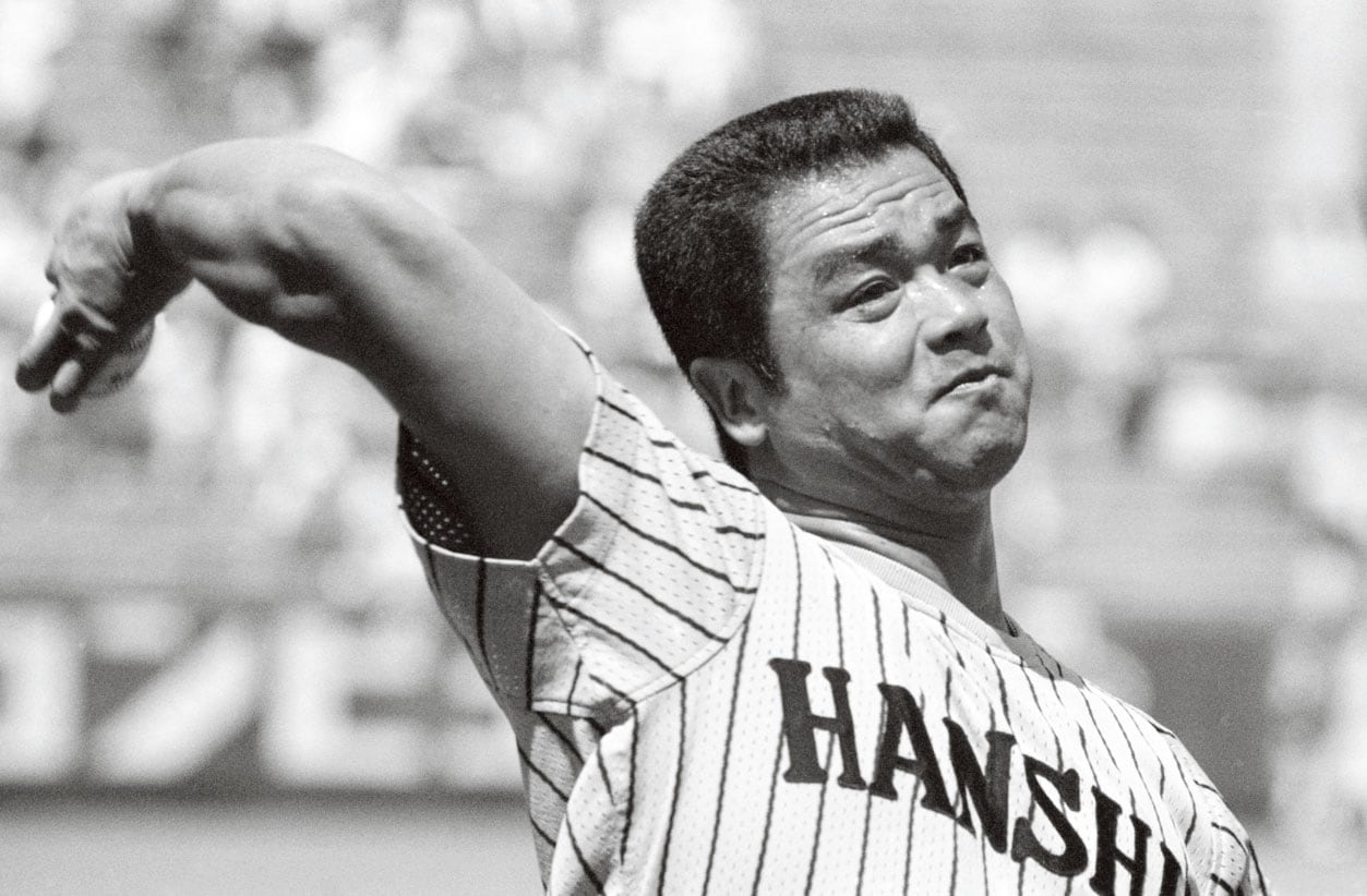 川藤幸三　'85年の出場は31試合ながら、首脳陣と選手のパイプ役として貢献　©不明