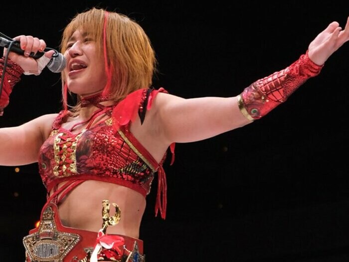 「女子プロレスを背負って立つ」スターダム王者・朱里が語る“朱いベルト”への思い…岩谷麻優戦で「ドローは絶対に嫌だった」理由とは?<Number Web> photograph by Norihiro Hashimoto