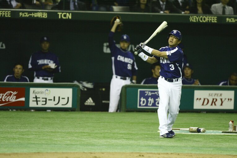 現役時代の立浪　©Sports Graphic Number