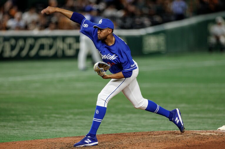 NPB通算166セーブ、直近の3年間の防御率は0.97、0.39、1.09と球界屈指のクローザーとして活躍してきたライデル・マルティネス　©︎Kiichi Matsumoto